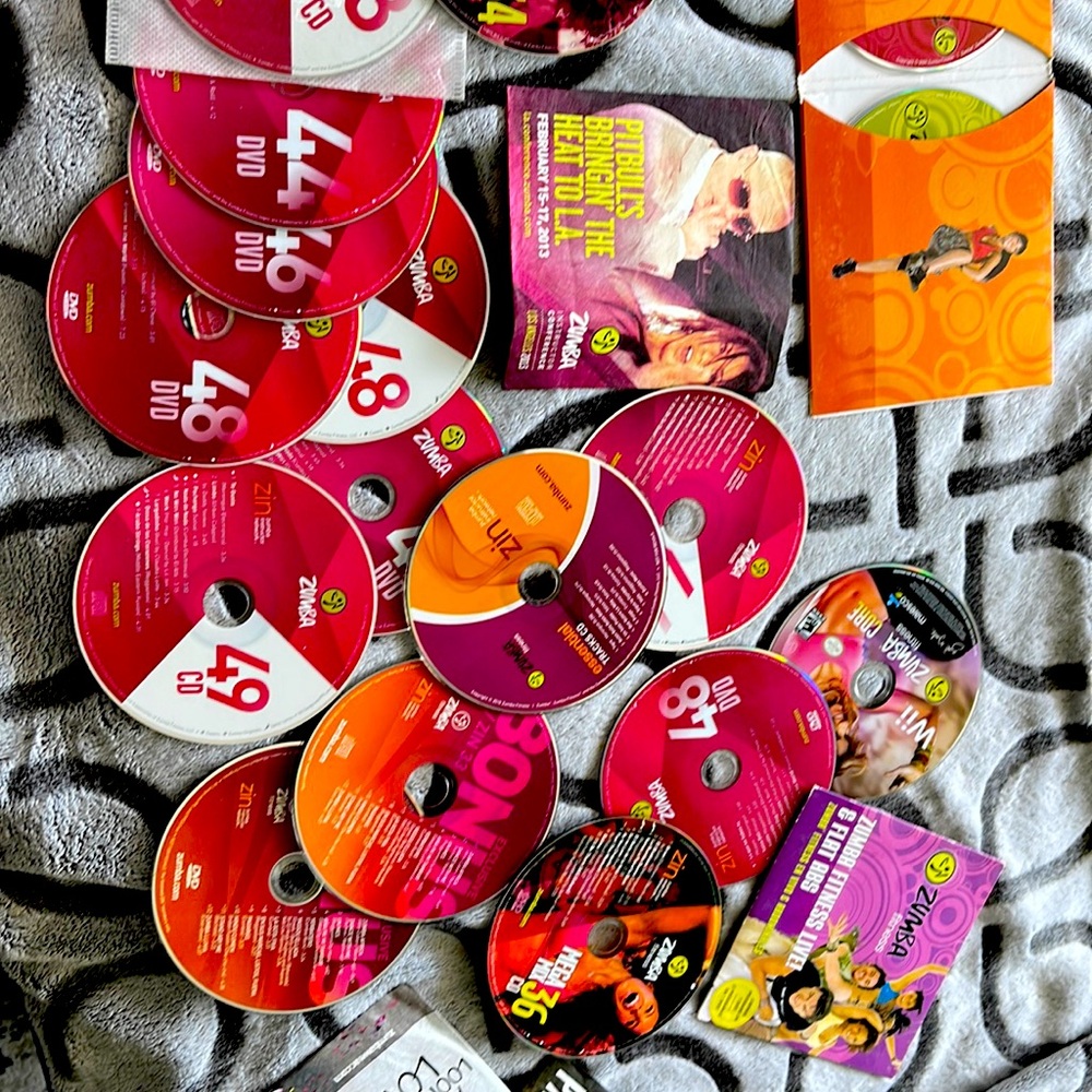 ZUMBA CDS AND DVDS